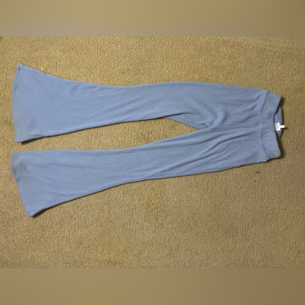 Cotton wide leg lounge pants